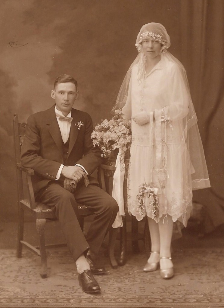 Bill & Jess on their Wedding Day